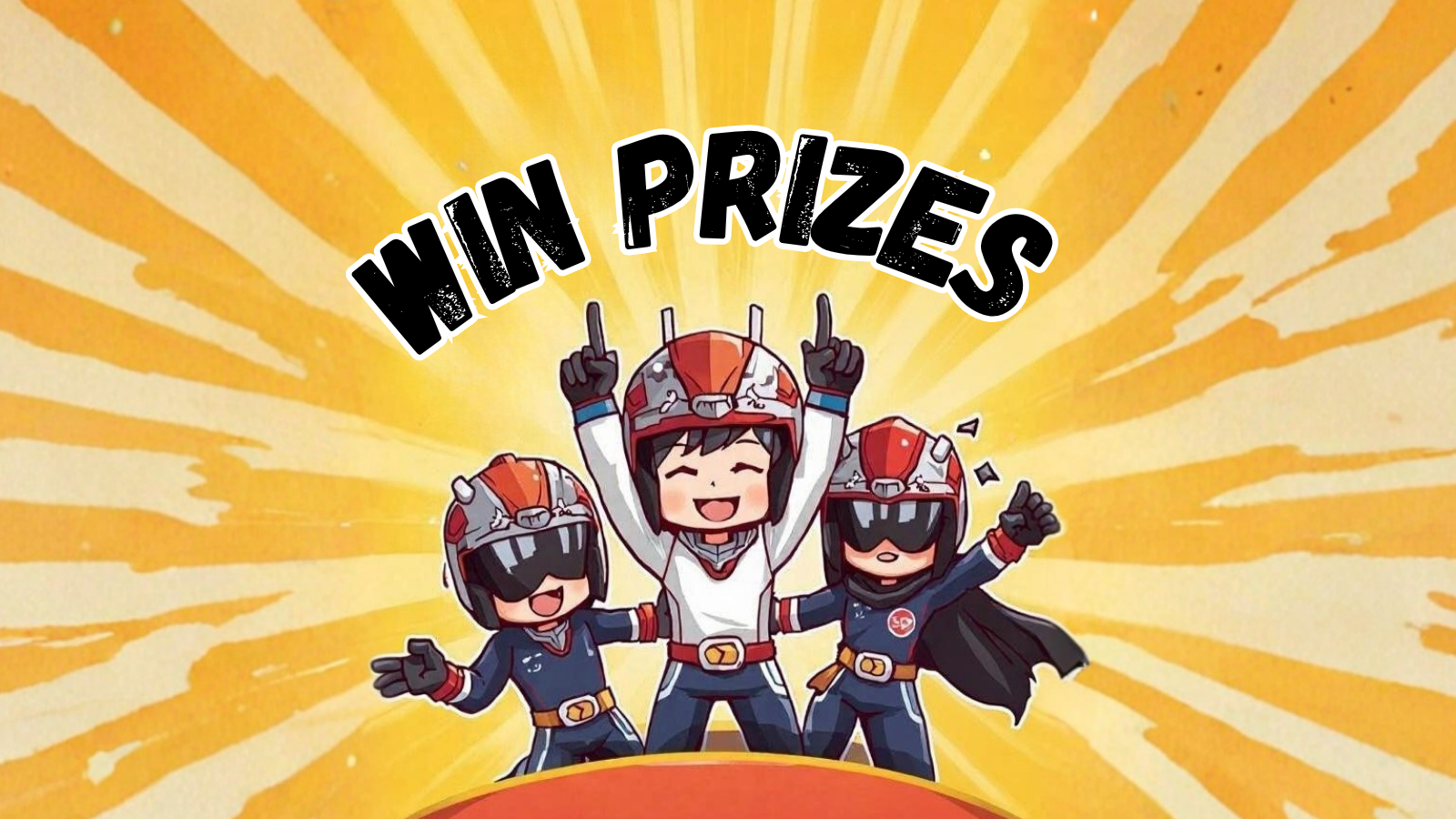 Promotional graphic: Win prizes on social media with Helmet Heroes Thailand